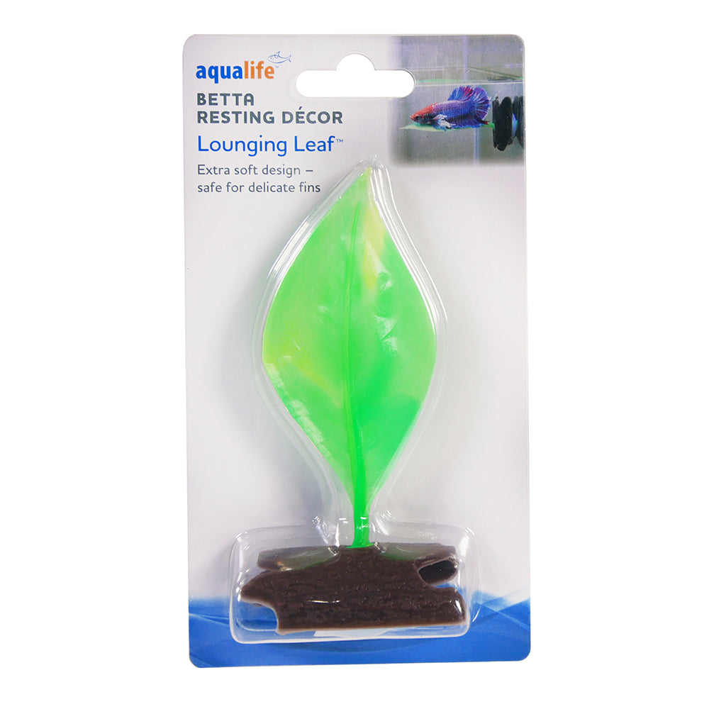 Penn-Plax - Lounging Leaf Betta Resting Decor With Suction Cup