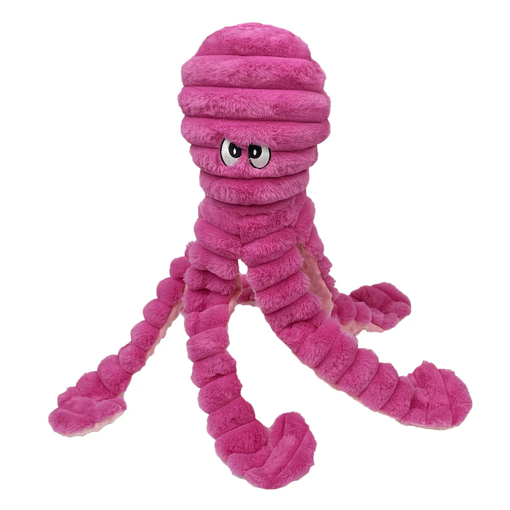 Petlou. Inc - King Octopus Pink Dog Toy