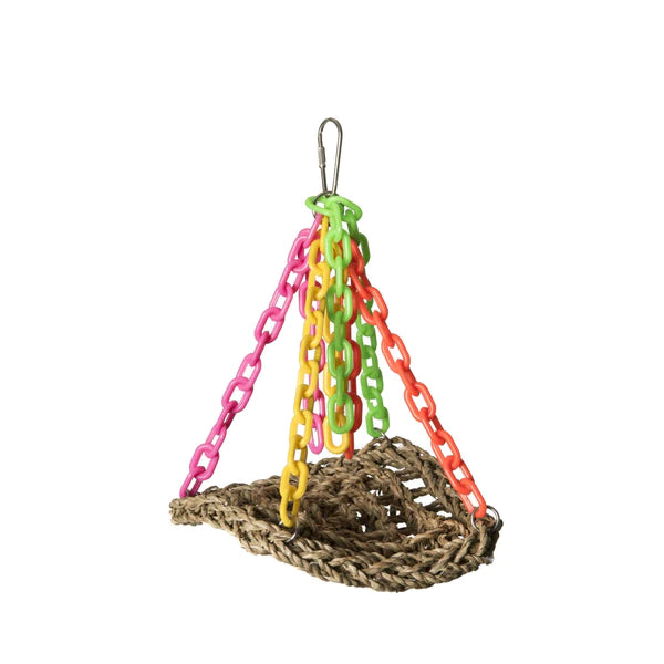 Caitec - Bird Toy Grass Woven Party Hammock