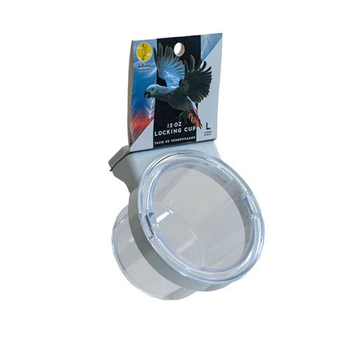 Caitec - Bird Toy Plastic Crock with Locking Ring