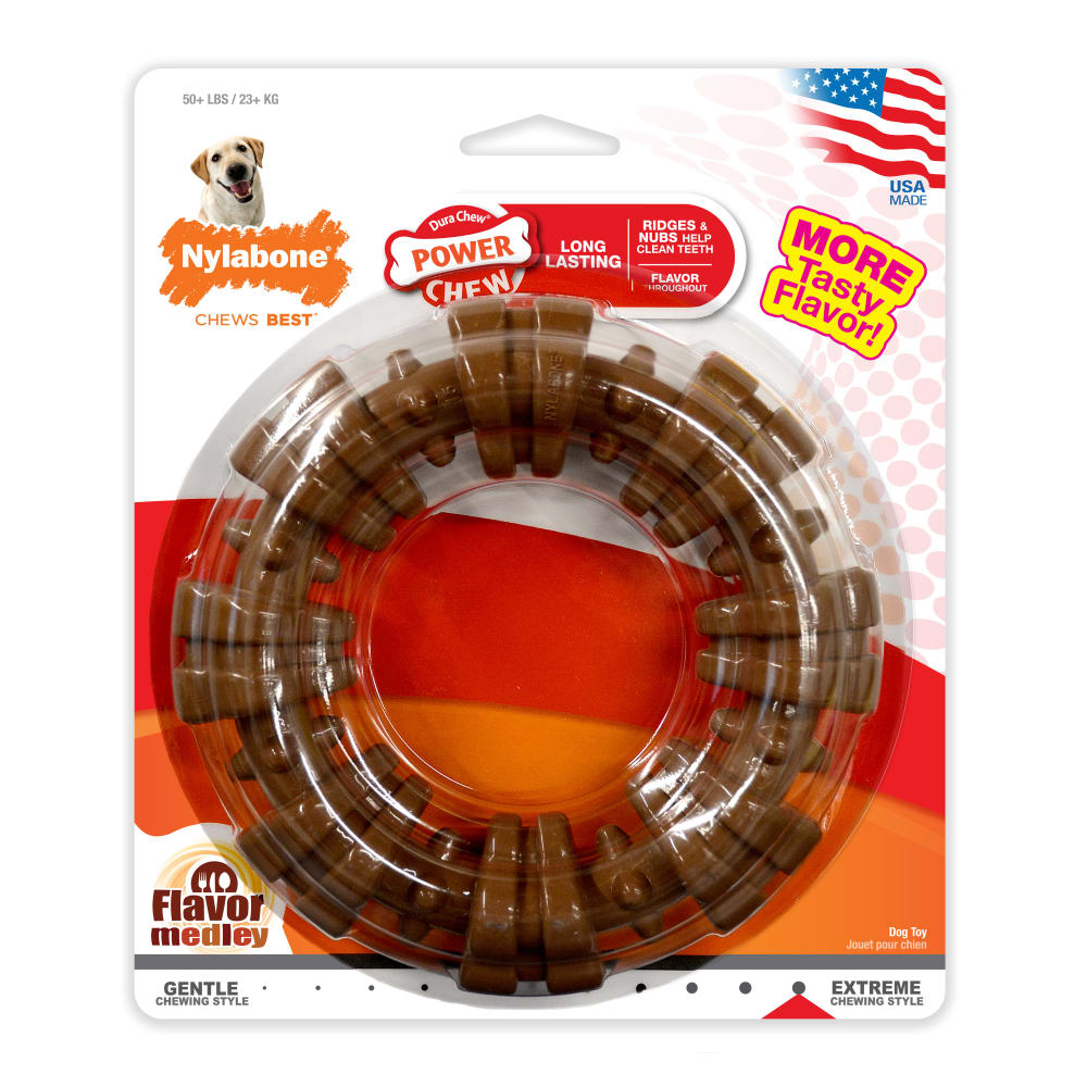 Nylabone - Dura Chew Textured Ring Chicken