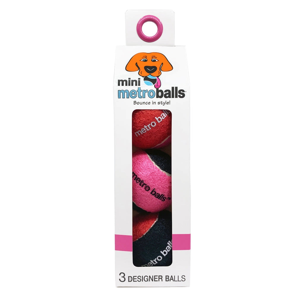 Metropaws - Metroballs Pink 3 Pack
