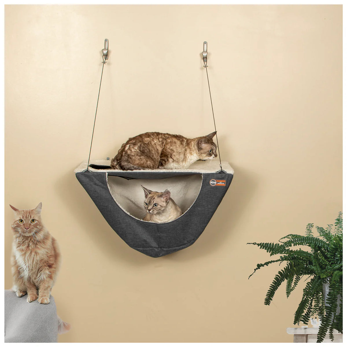 K & H Pet Products - Wall Mount Cat Shelf & Cat Hammock