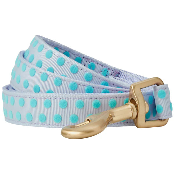 Blueberry Pet - Pastel Purple | Soft Touch Dotted Velvet Dog Leash