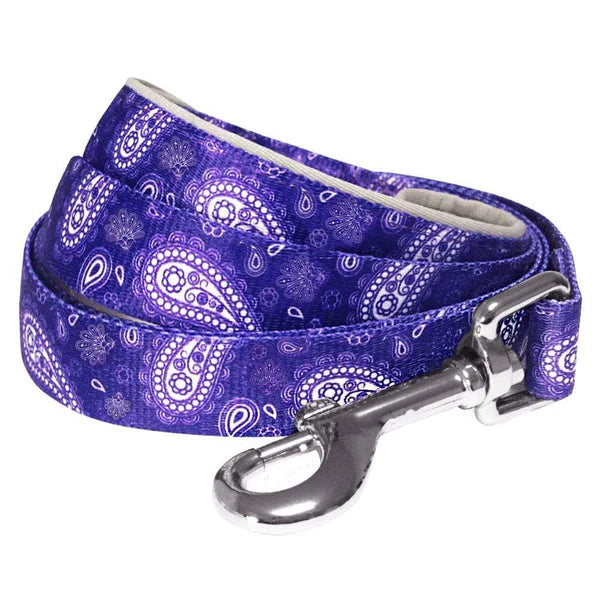 Blueberry Pet - Violet | Paisley Print Dog Leash
