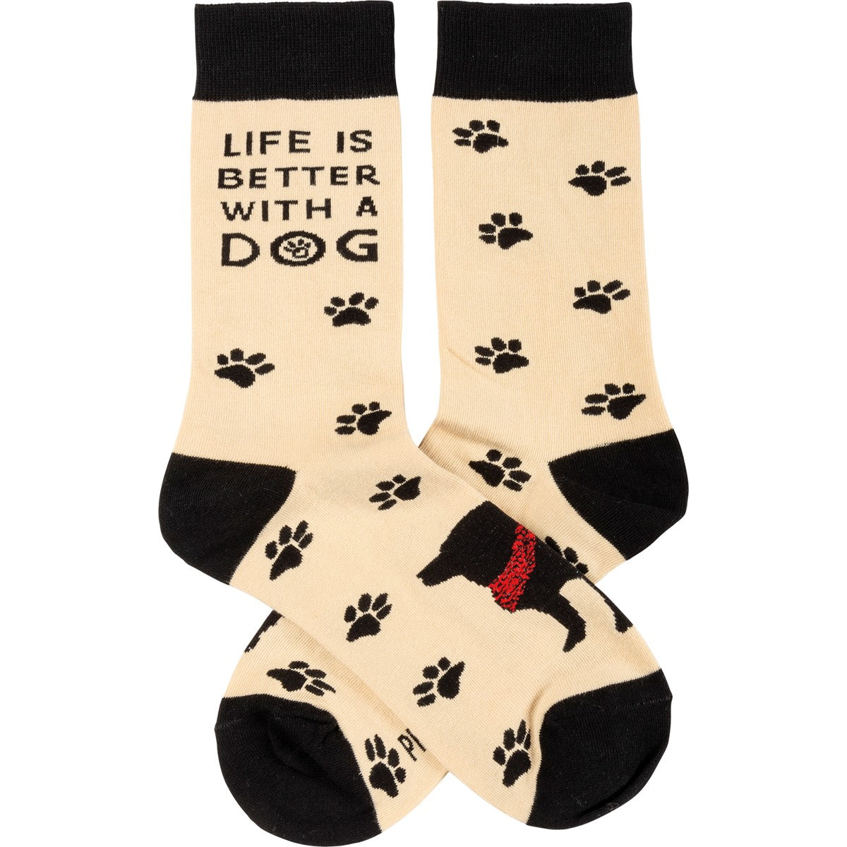 Primitives by Kathy - Socks Life is Better with a Dog