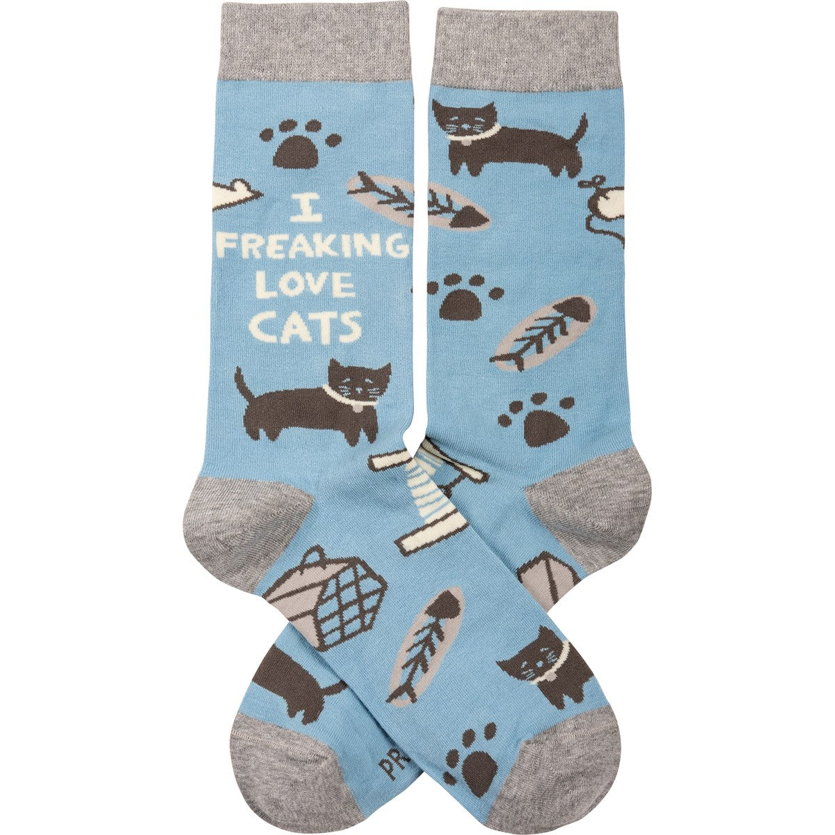 Primitives by Kathy - Socks I Freaking Love Cats