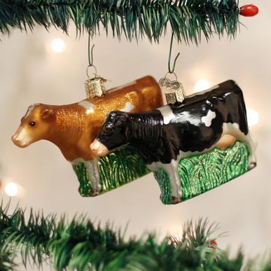 Old World Christmas - Assorted Dairy Cows Ornament