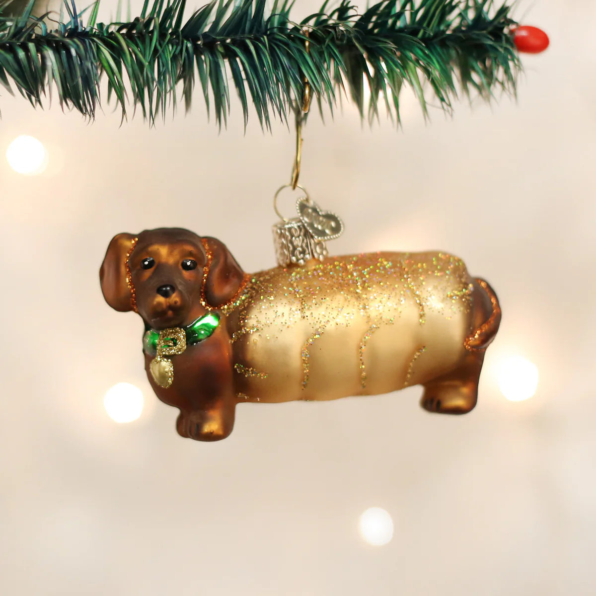 Old World Christmas Wiener Dog Ornament