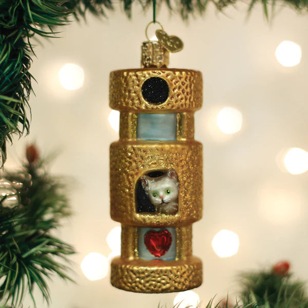 Old World Christmas Cat Tower Ornament