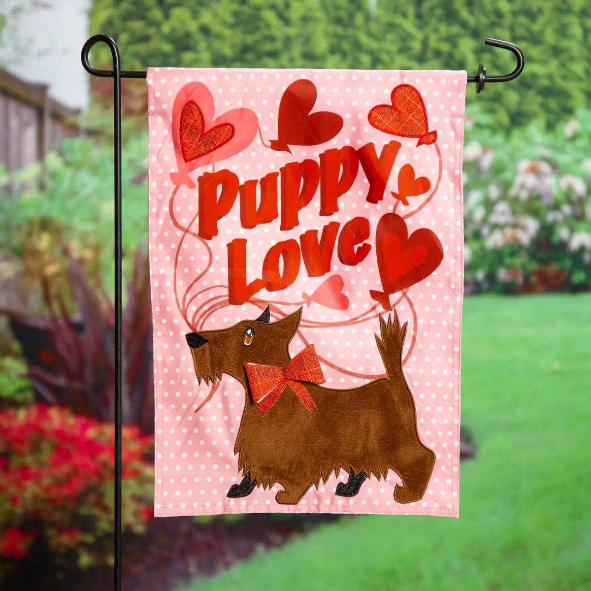 Evergreen Enterprises - Puppy Love Flag - Southern Agriculture