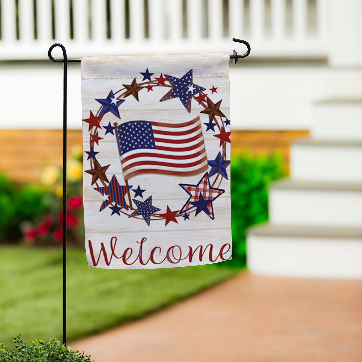 Evergreen Enterprises - Flag American Star Wreath