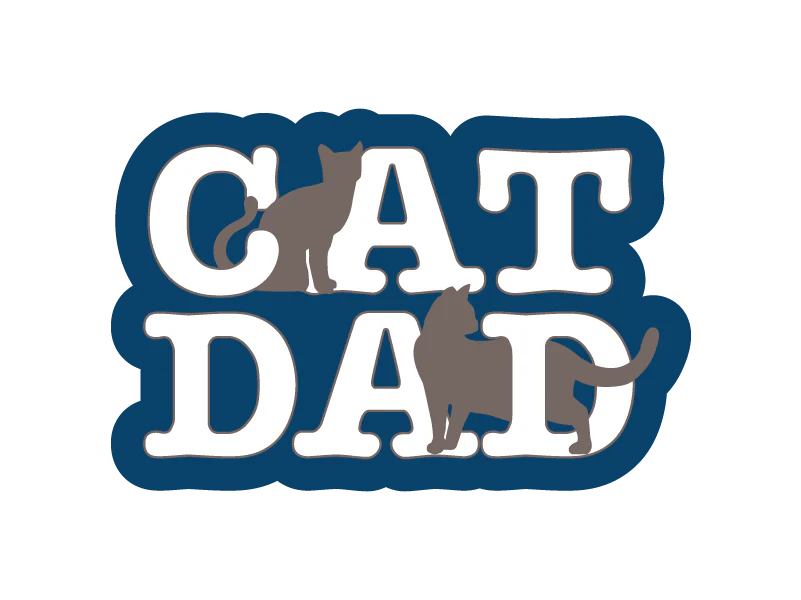 Dog Speak - Decal Cat Dad