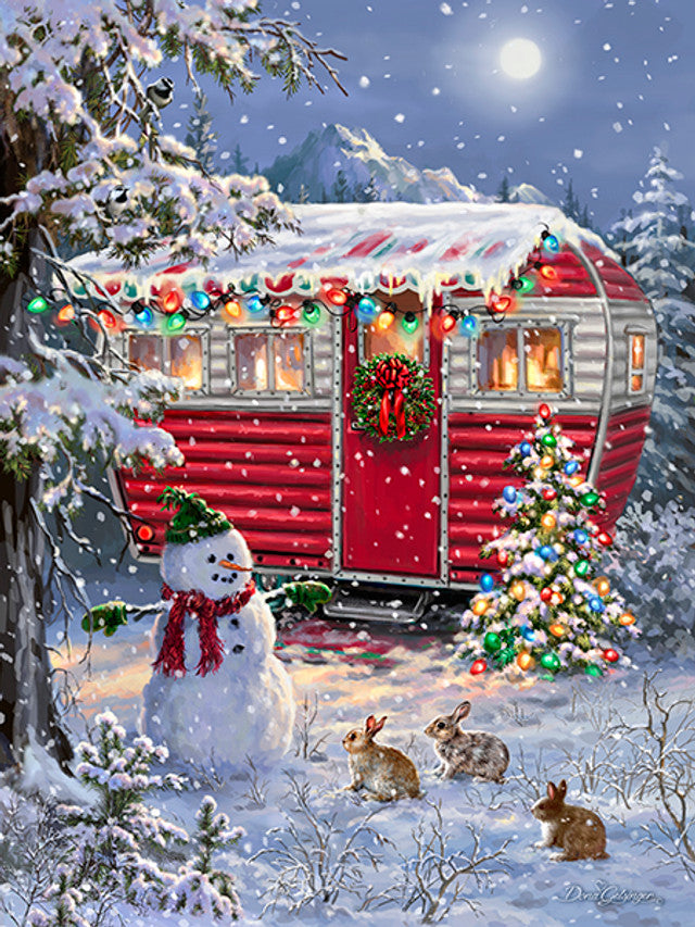 Allied Products-Springbok - Snowy Retreat Puzzle