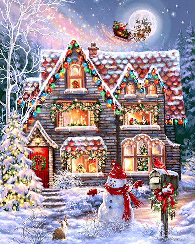 Allied Products-Springbok - Christmas Eve Cottage Puzzle