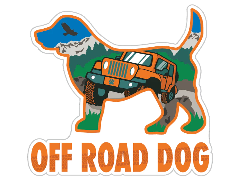 Decal Off Road Dog