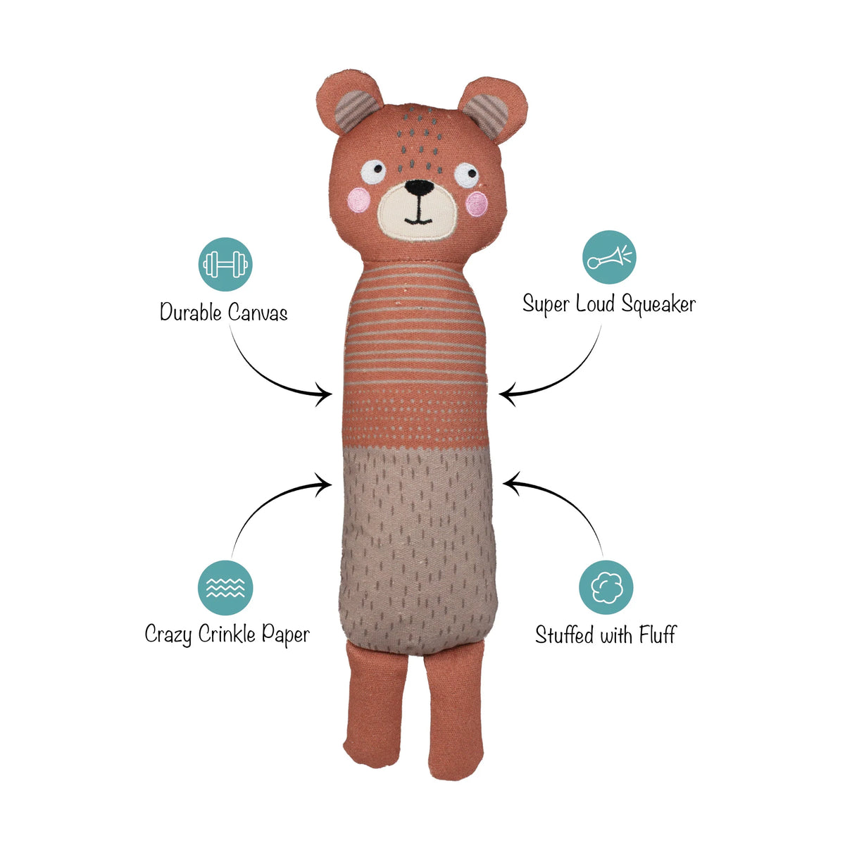 Petshop by Fringe Studio - Dog Toy Canvas Doing The Bear Minimum