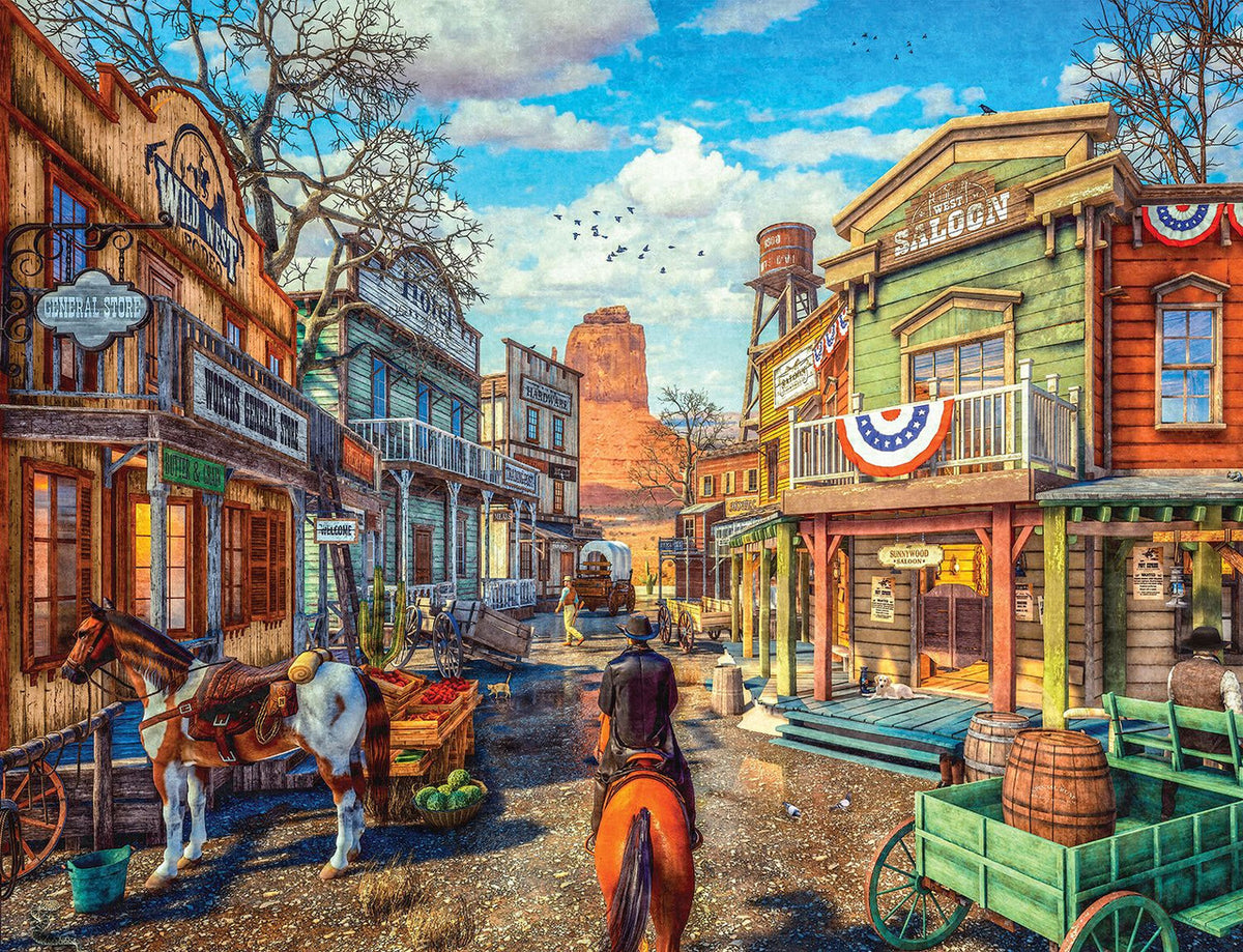 Allied Products-Springbok - Old Western Town Puzzle