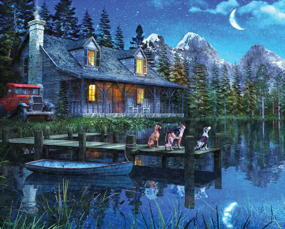 Allied Products-Springbok - Moonlit Night Puzzle