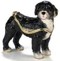 Kubla Crafts - Trinket Box Portuguese Water Dog