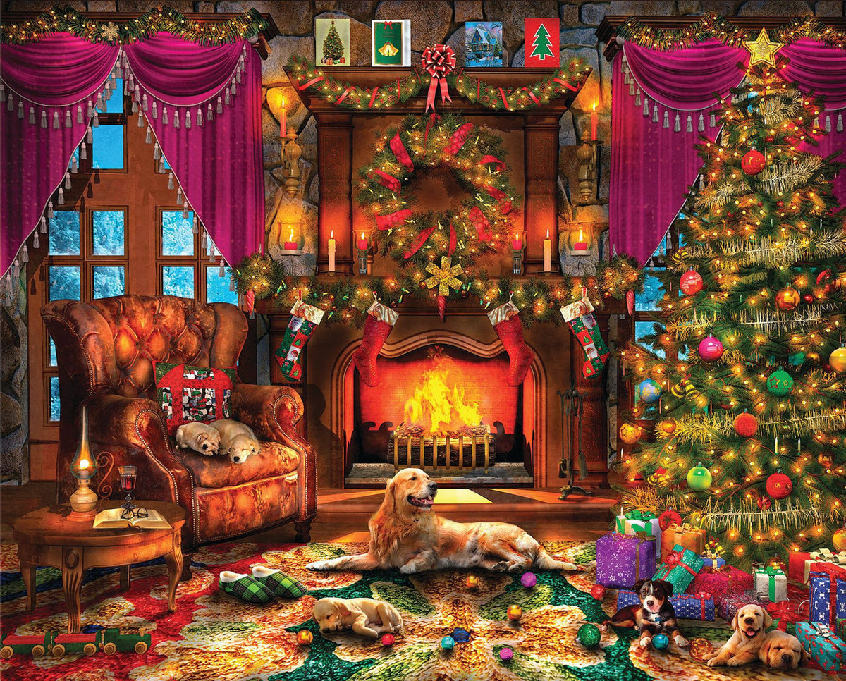 Allied Products-Springbok - Cozy Christmas Puzzle