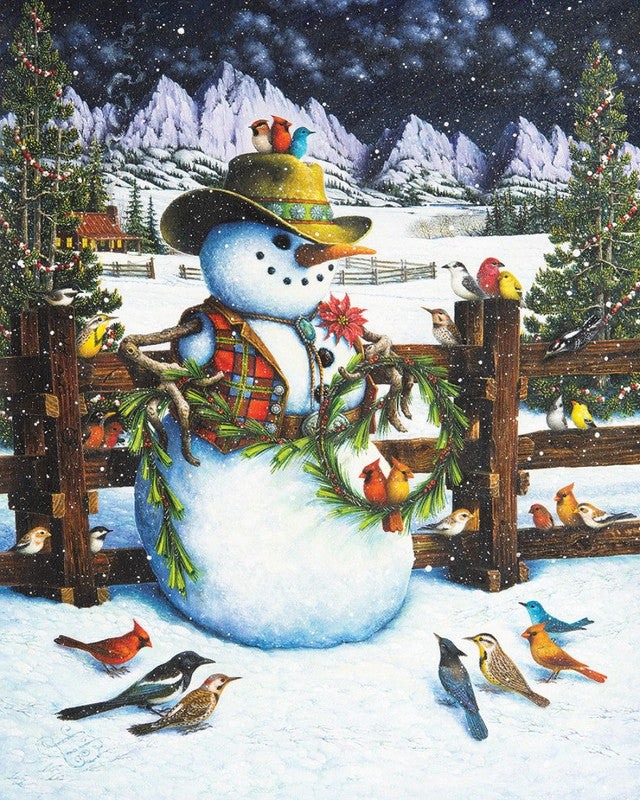 Allied Products-Springbok - Western Snowman Puzzle