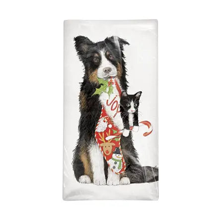 Mary Lake Thompson - Towel Collie, Cat, Stocking