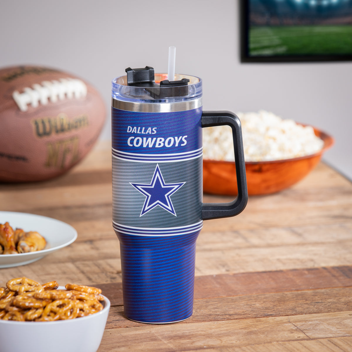 Evergreen Enterprises - Canyon Cup Stainless Steel w/ Straw Dallas Cowboys - Southern Agriculture