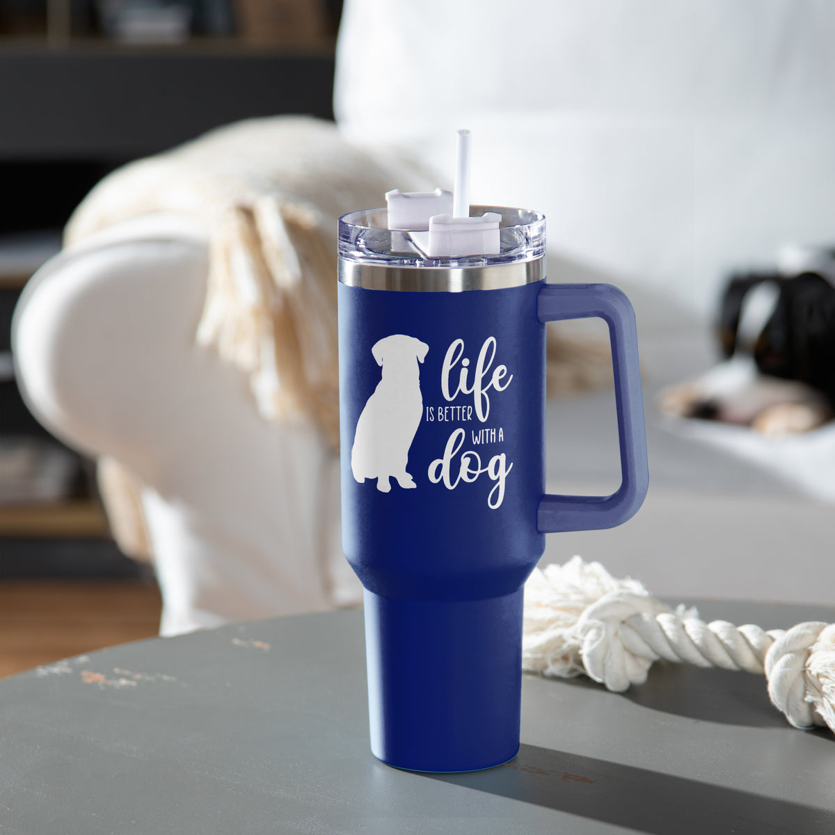 Evergreen Enterprises - Cup with Straw Life is Better with a Dog - Southern Agriculture