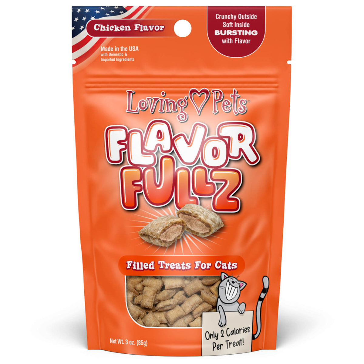 Loving Pets Inc. - Flavorfullz Chicken Flavor Filled Treats For Cats