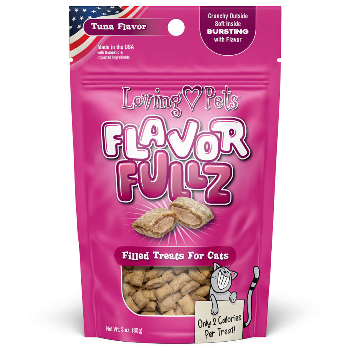 Loving Pets Inc. - Flavorfullz Salmon Flavor Filled Treats For Cats