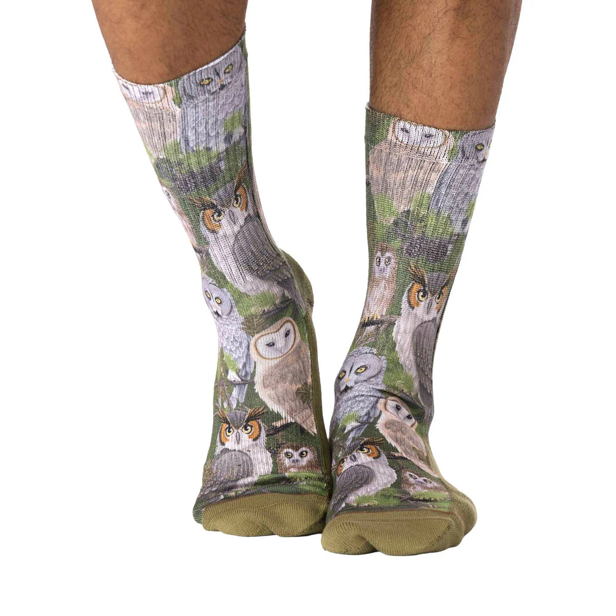 Good Luck Sock - Staring Owls