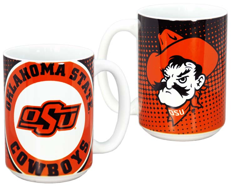 Jenkins Enterprises - Mug OSU w/ Pistol Pete Grande Dot Pattern