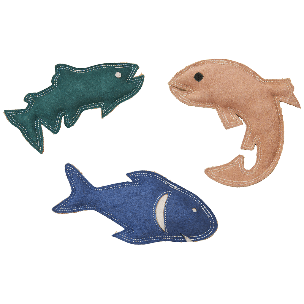 Ethical Pet Products - Dura-Fused Leather Fish Dog Toy