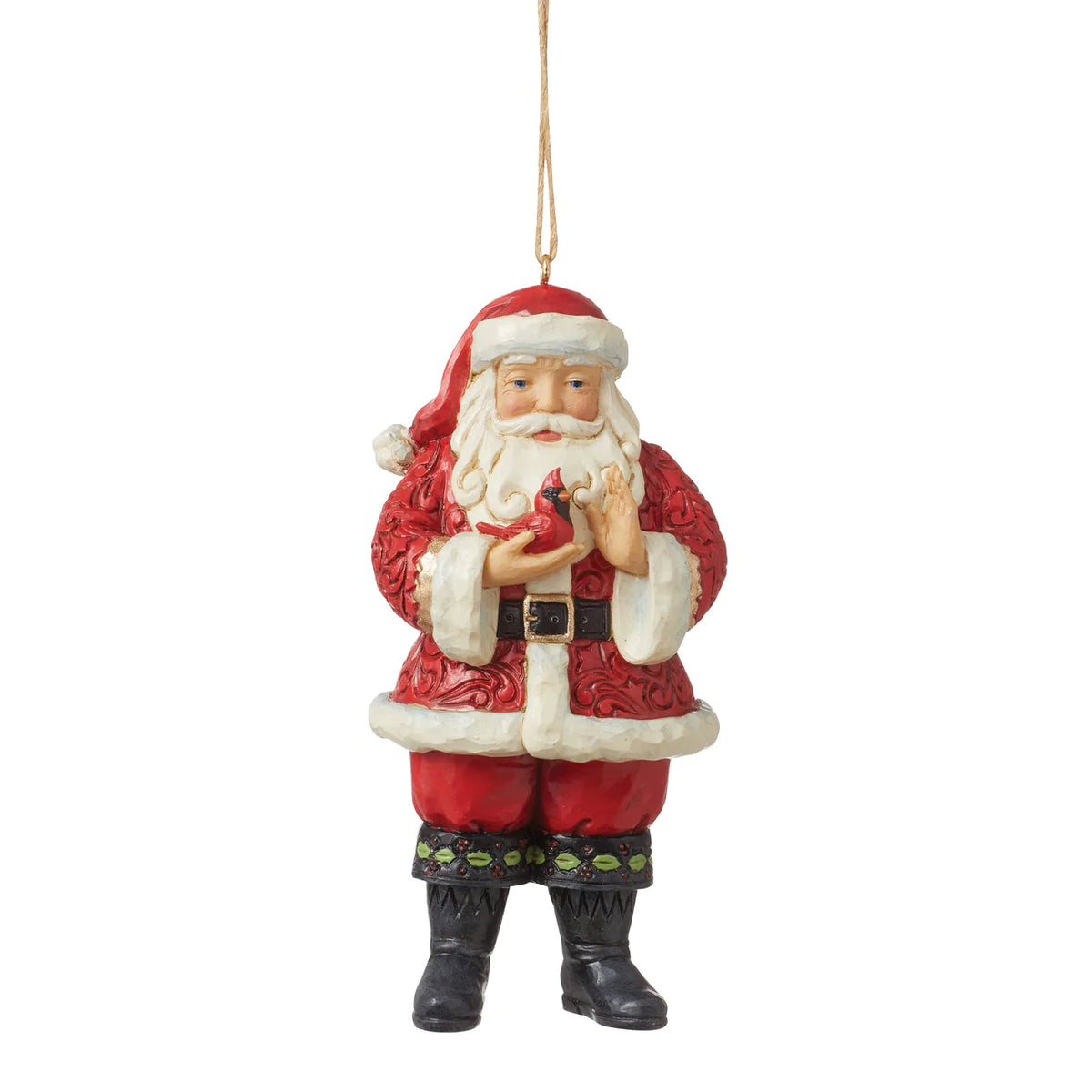 Enesco Jim Shore - Ornament Santa with a Cardinal