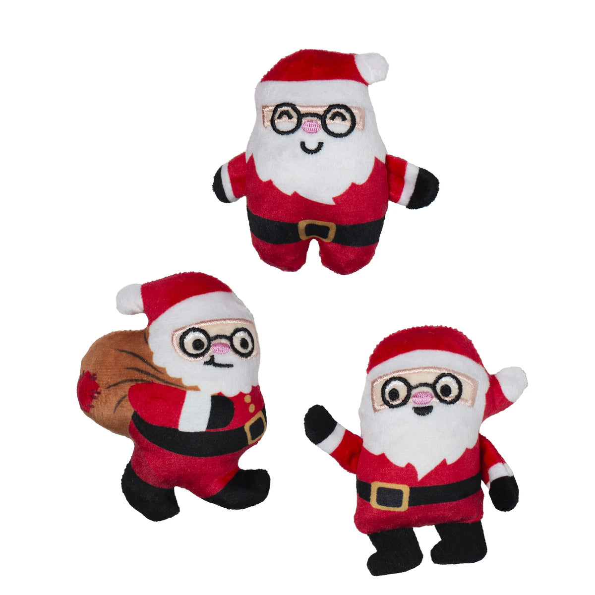 Petshop by Fringe Studio - Dog Toy Rebel Without A Claus (3 Piece Set)