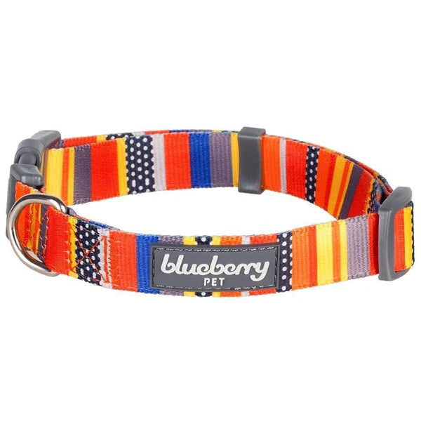Blueberry Pet - Nautical Flag Dog Collar