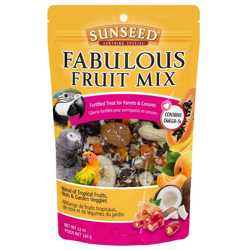 Sunseed - Fabulous Fruit Mix for Parrots & Conures
