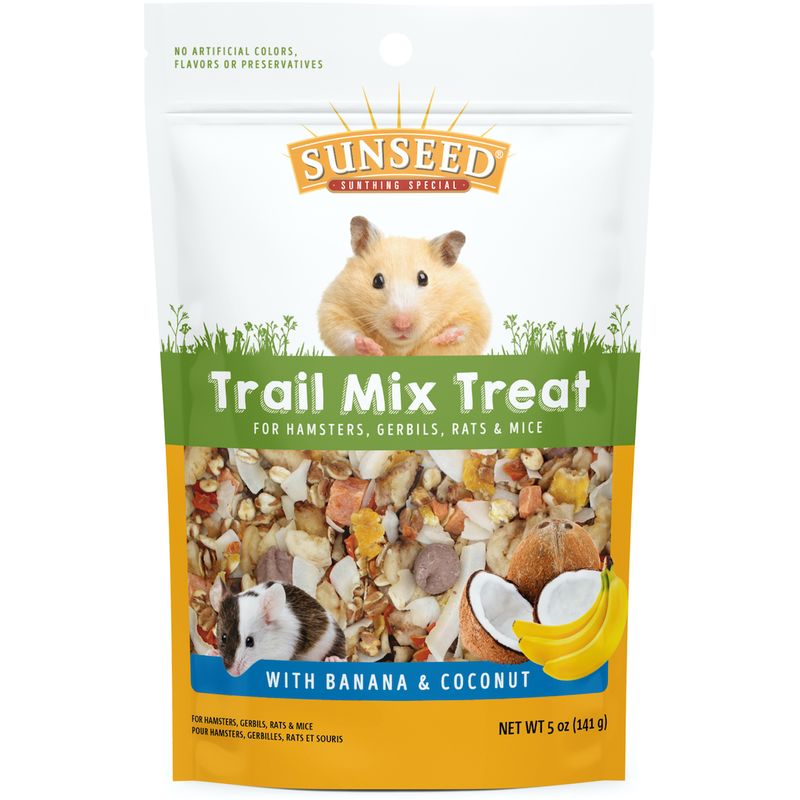 Sunseed - Trail Mix Treat with Banana & Coconut for Hamsters, Gerbils, Rats & Mice
