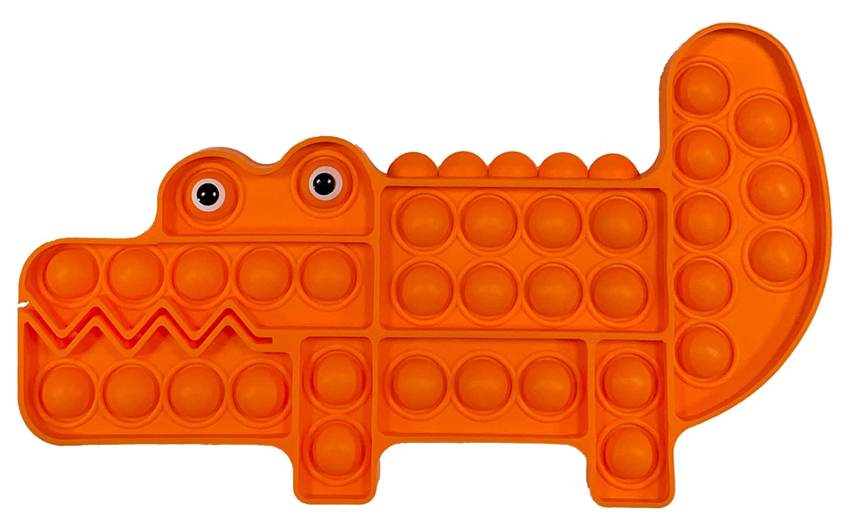 Streamline - Orange Alligator Popper Toy