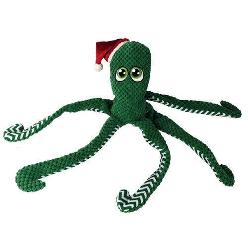 Petlou. Inc - Christmas Octopus Dog Toy 28"