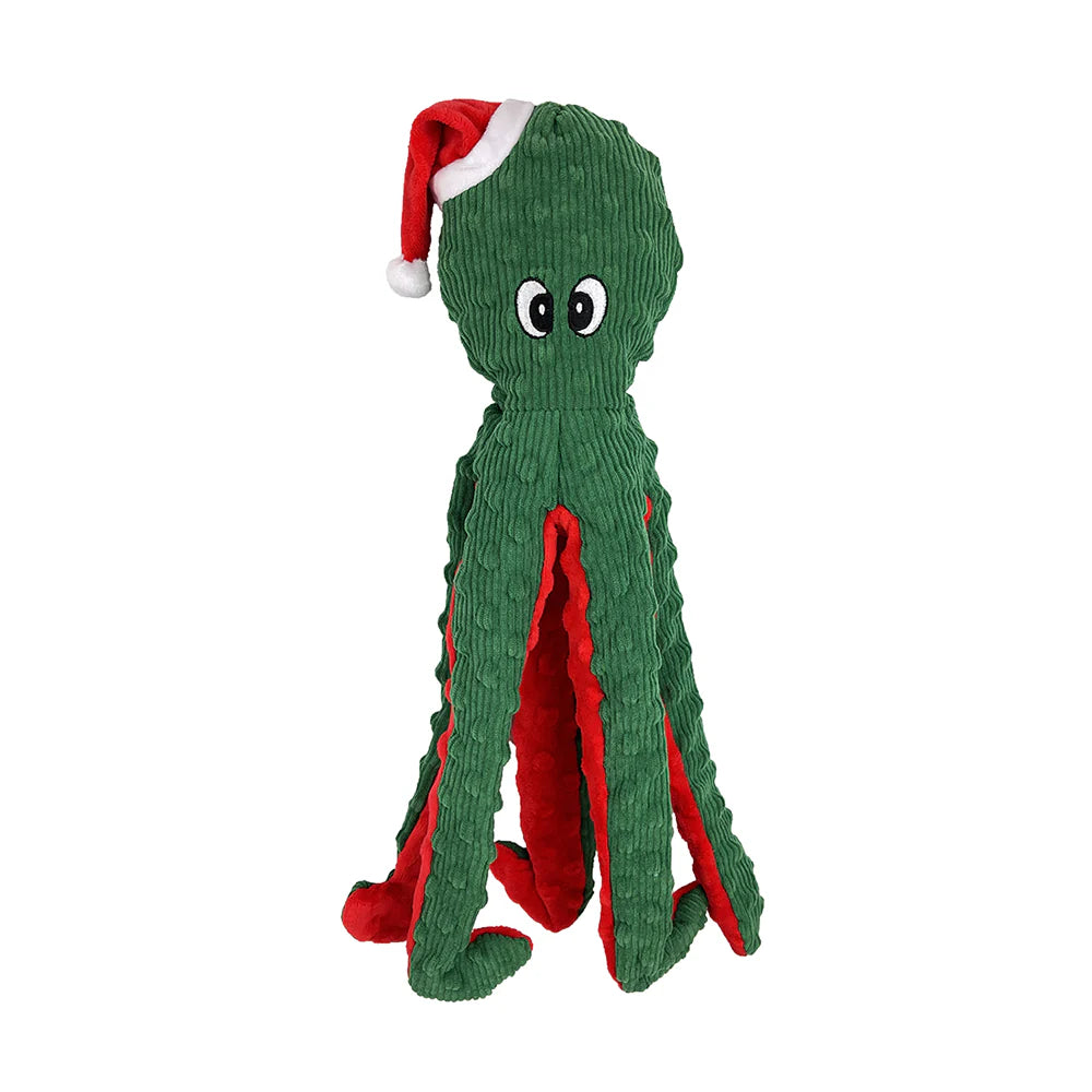 Petlou. Inc - Octopus Christmas-Dotty Friend Dog Toy