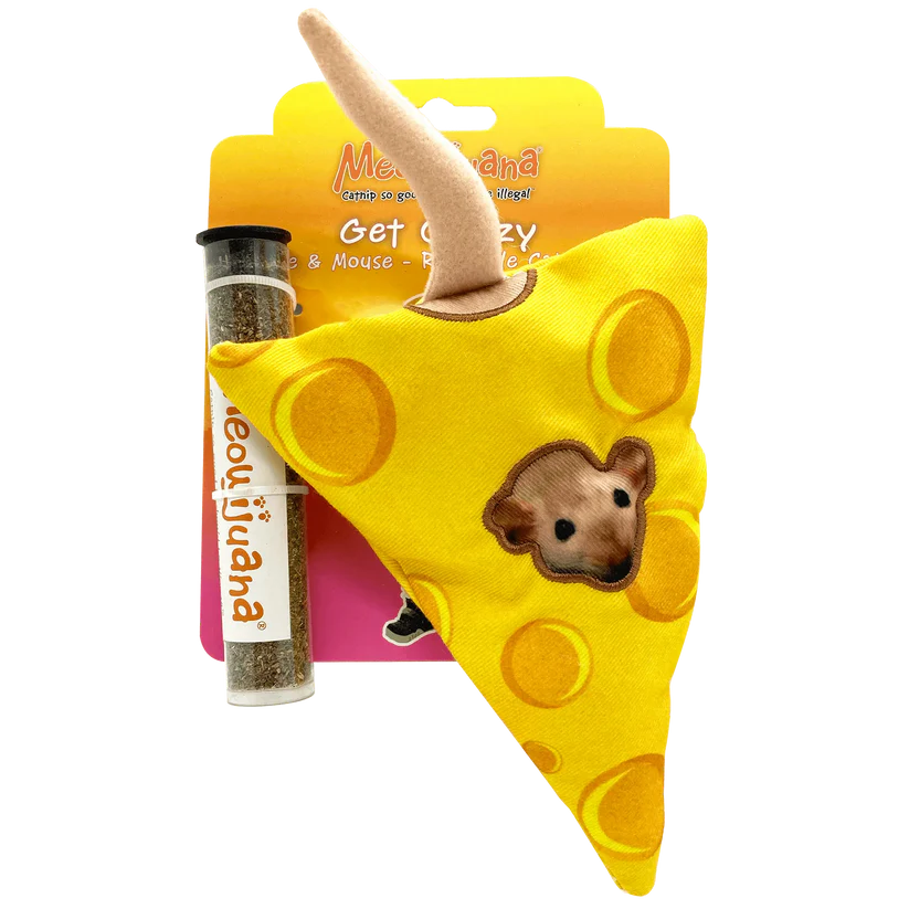 Meowijuana - Get Cheezy Cheese & Mouse Catnip Toy