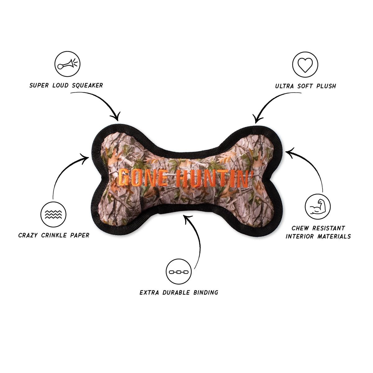 Petshop by Fringe Studio - Dog Toy Gone Huntin' Durable