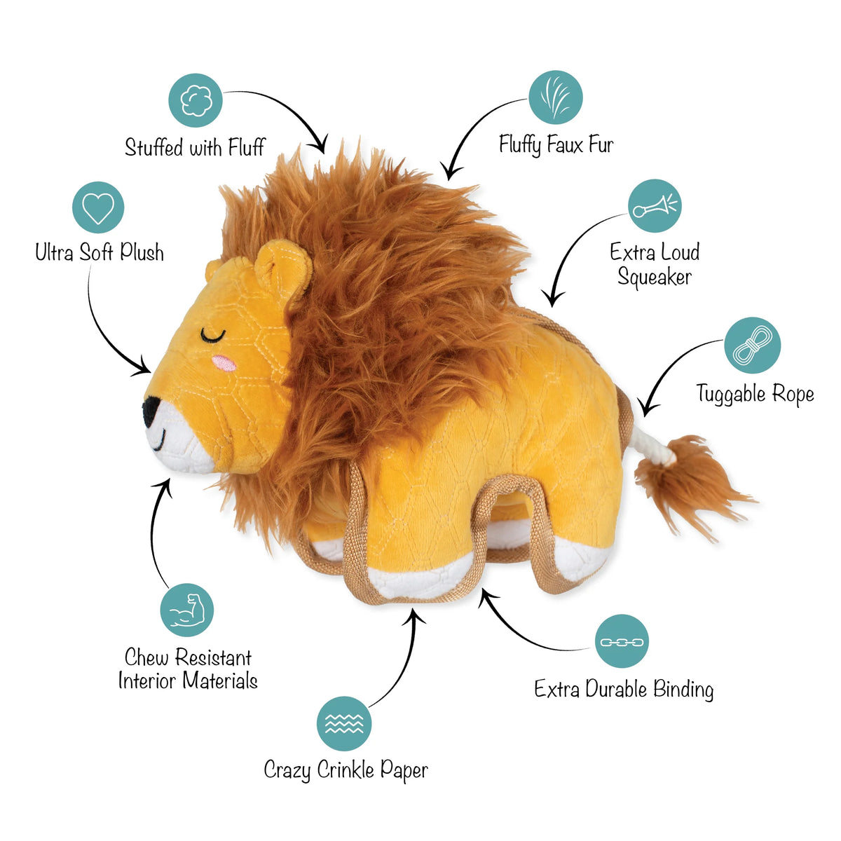 Petshop by Fringe Studio - Dog Toy Manely Just Roaring