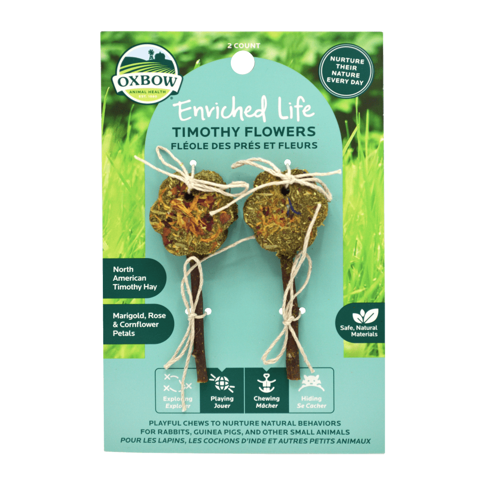 Oxbow - Enriched Life Timothy Flowers Small Animal Chew Toy by Oxbow