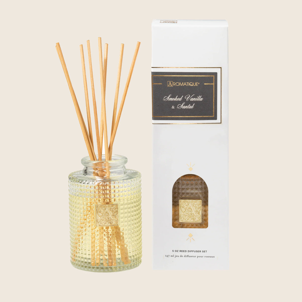 Aromatique - Smoked Vanilla & Santal Reed Diffuser Set