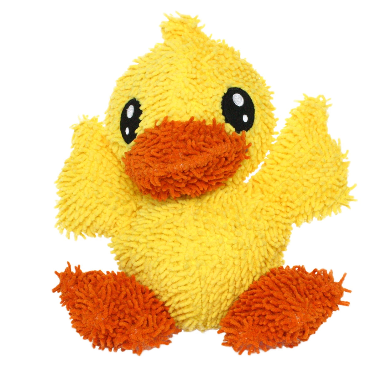 Tuffy Dog Toys - Mighty Microfiber Ball Medium Duck Squeaky Durable Toy