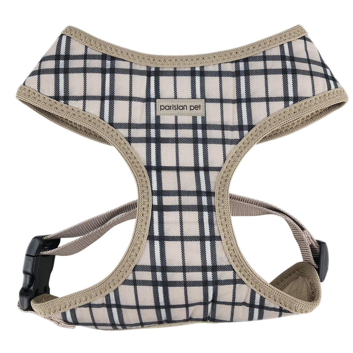 Parisian Pet - Parisian Pet - Freedom Harness Khaki Plaid
