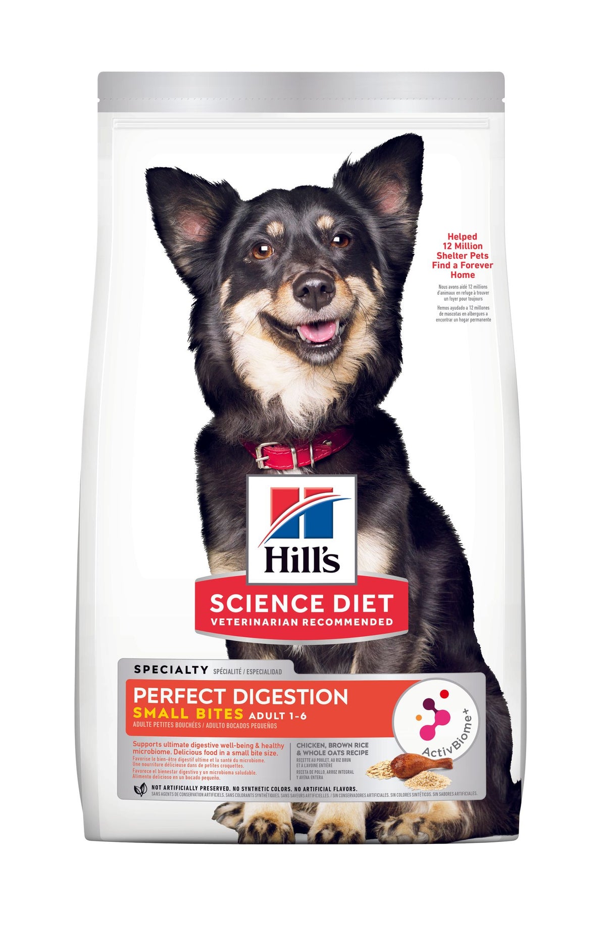 Hill's Science Diet Adult Perfect Digestion Small Bites Chicken, Rice & Oats